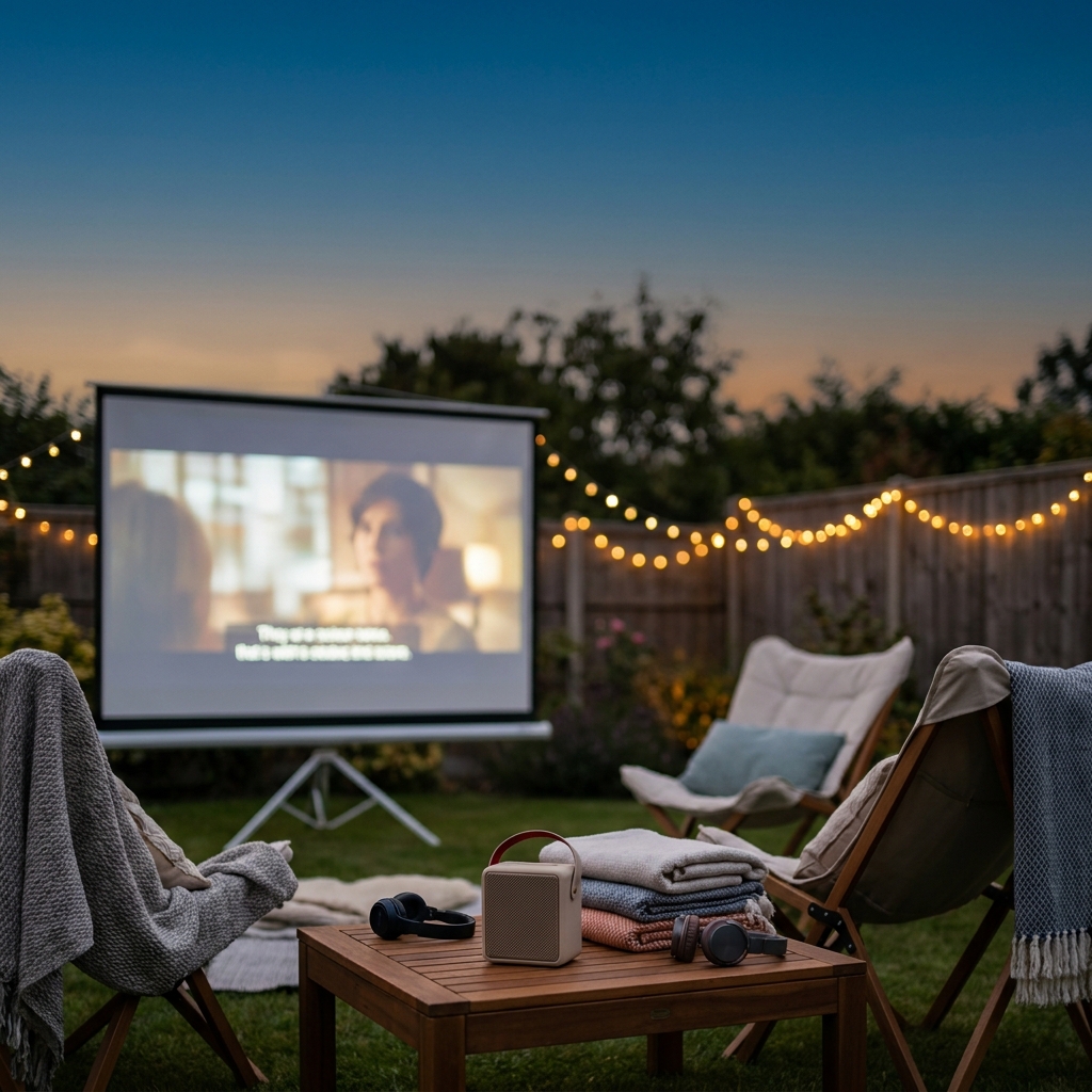 Outdoor movie night hosting (late spring/early summer)