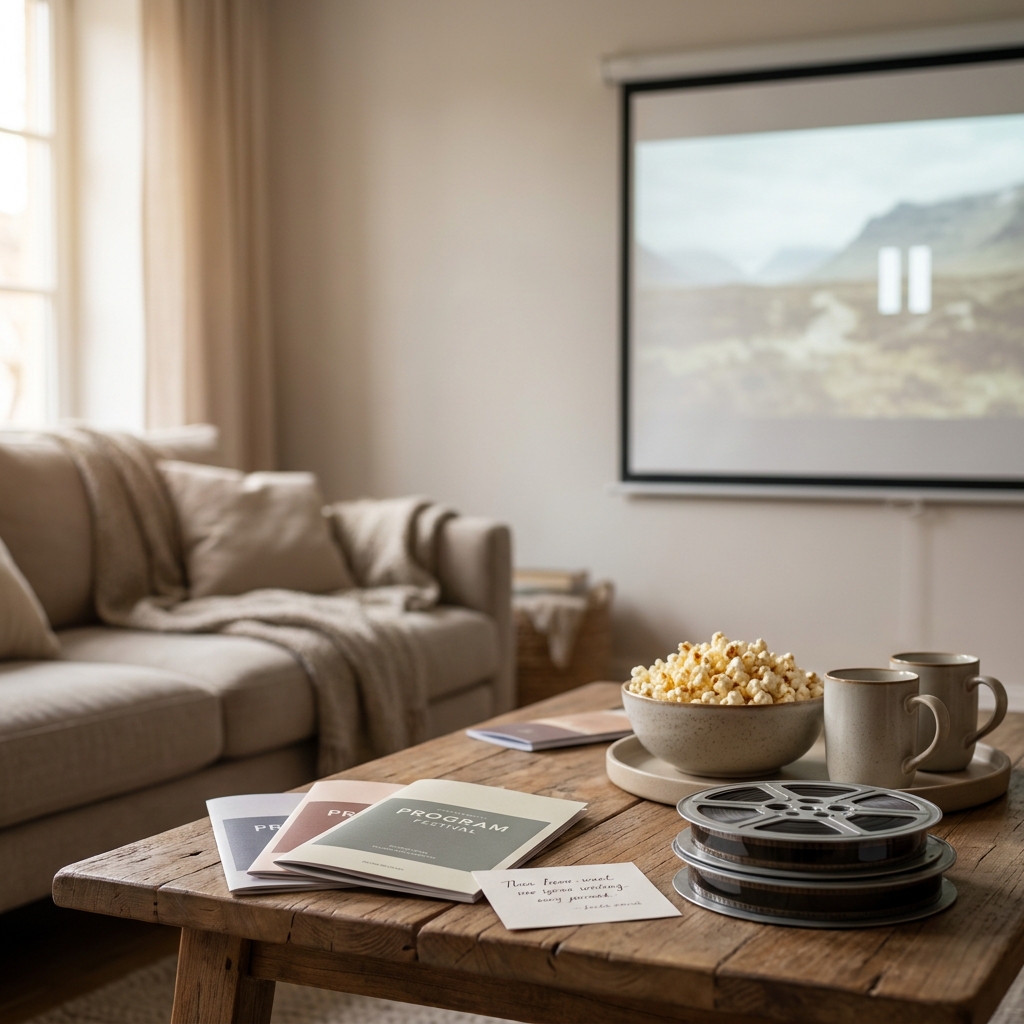 Plan a ‘mini film festival’ at home (2–3 movies, one theme)