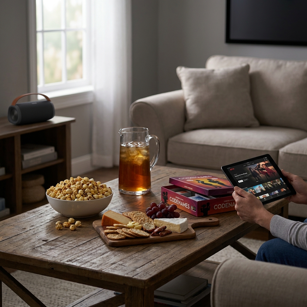Memorial Day weekend ‘no-cook’ entertainment night (movie + game + playlist)