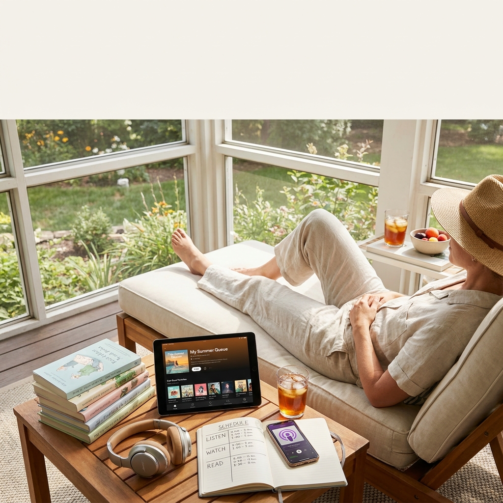 How to build a ‘summer comfort queue’ (movies, shows, podcasts, and books)