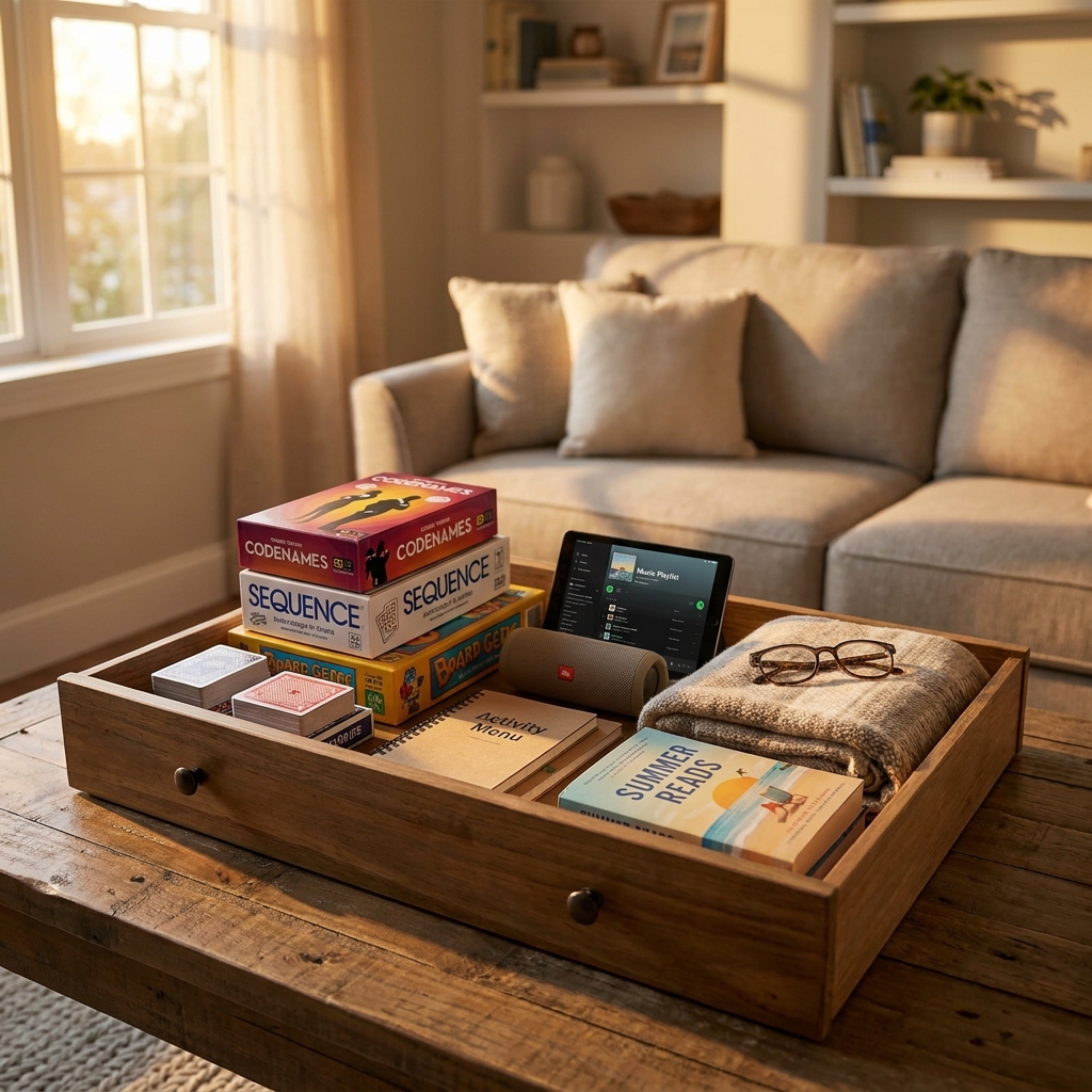 Late-July weekend planning: create a ‘no-planning-required’ entertainment kit at home